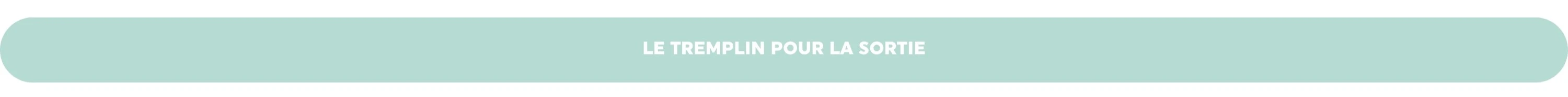 Le tremplin pour la sortie