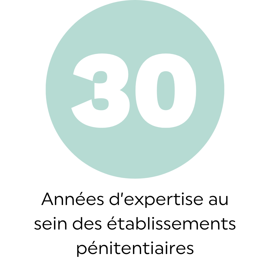 30 années d'expertise au sein des établissements pénitentiaires